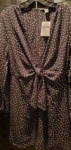 Blk/Wht polka dot dress